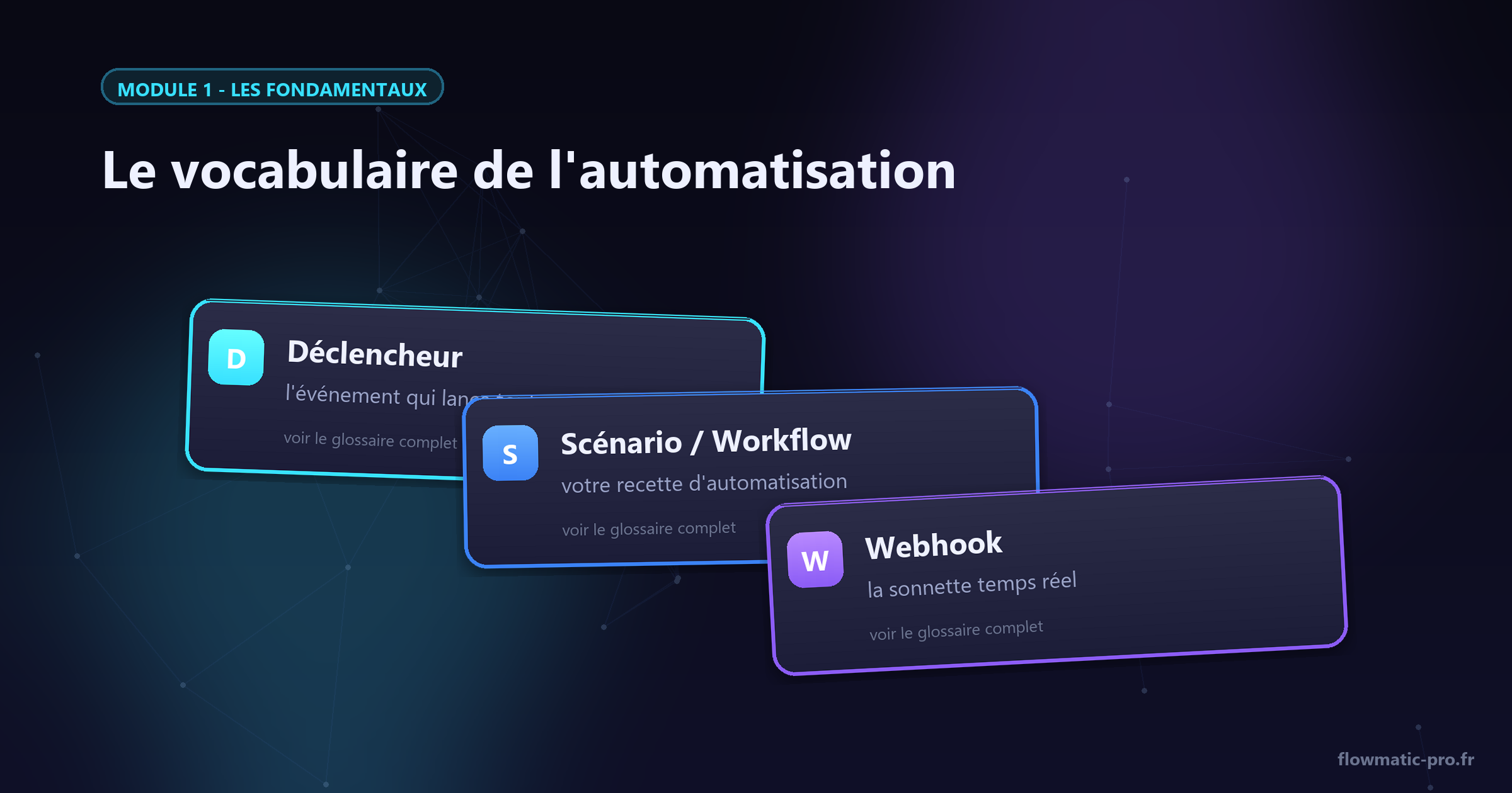 Quelques cartes de vocabulaire suffisent à débloquer tous les tutoriels.