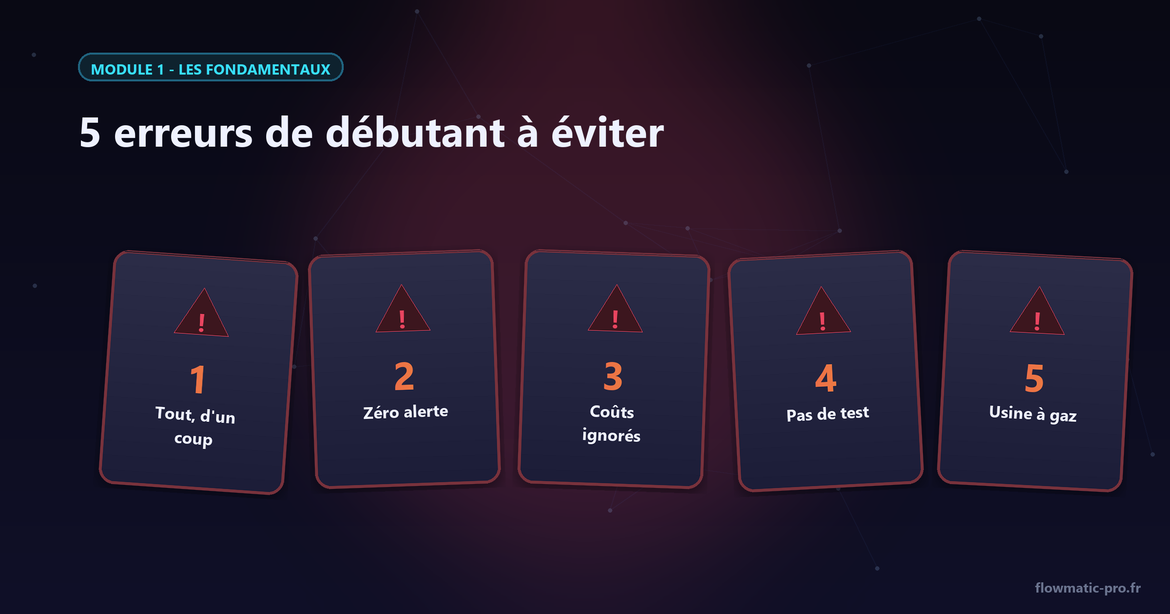 Cinq pièges classiques — tous évitables avec les bons réflexes.