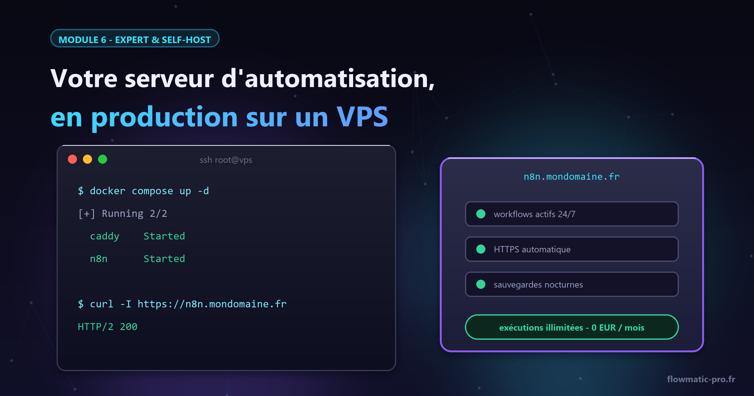 De la commande SSH au n8n de production : votre serveur, vos règles.