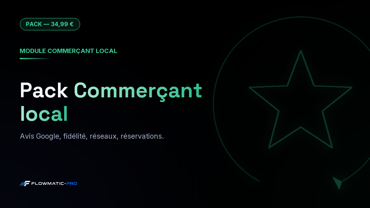 Pack Commerçant local