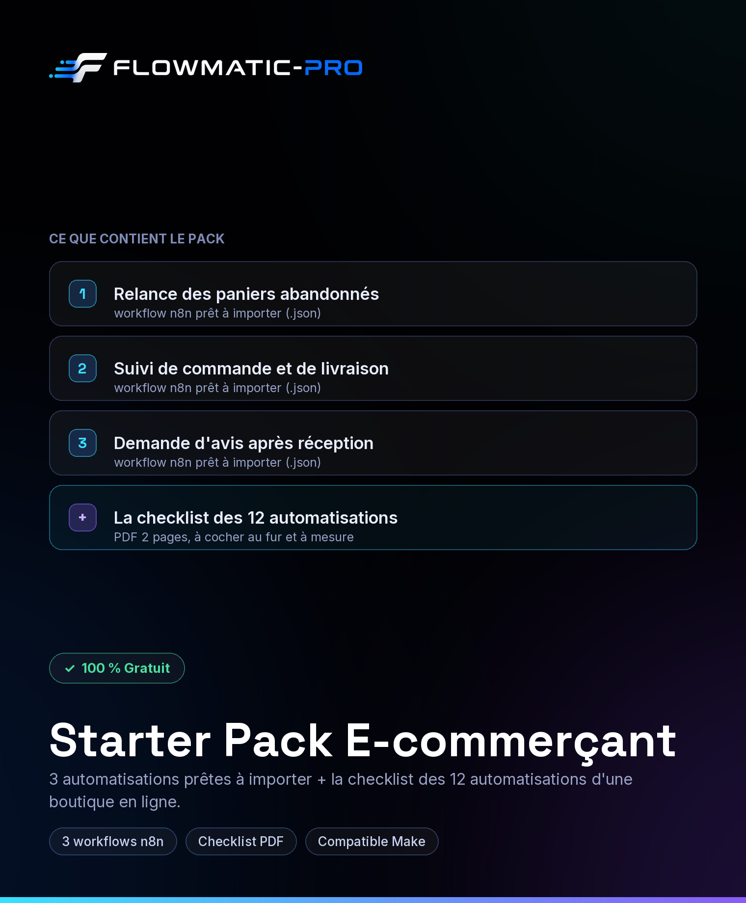 E-commerçant — Starter Pack Flowmatic-Pro